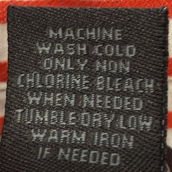 Additions by Chico’s White and Orange Stripe Button Down Top, Size 1 (M) - Picture 6 of 7